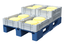 Универсальный пластиковый ящик для созревания сыра 600х400х135 мм производства РФ